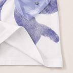 Imported Fashionwear Cute White T-Shirt with Bow Detail and Blue Skirt Combo Suit