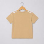 Imported Premium Boys Bear Emoji Light Blue Romper with Light Orange Shirt