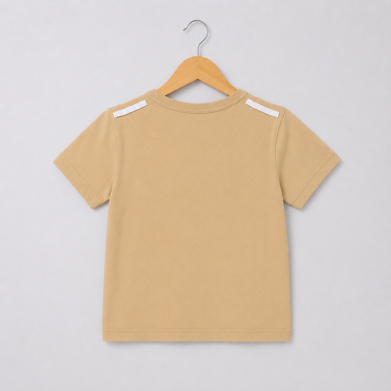 Bear Emoji Light Blue Romper with Light Orange Shirt