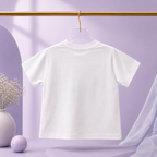 Imported Fashionwear Cute White T-Shirt with Bow Detail and Blue Skirt Combo Suit