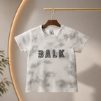 Imported Premium Boys T-Shirt Cloud Grey Tie-Dye with Embroidered Statement Logo