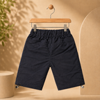 Imported Premium Boys Navy Cargo Shorts with Utility Pocket Design & Adjustable Hem