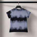 Imported Premium Boys T-Shirt Midnight Grey Tie-Dye with Layered Typography Print