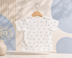 Imported Premium Boys Adorable bear print design Romper with T-Shirt