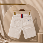 Premium Boys Shorts Off-White Cotton Twill Chino for Boys