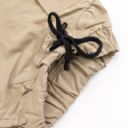 Imported Premium Boys Beige Cargo Pocket Drawstring Shorts