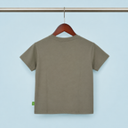 Imported Boys Cartoon Rabbit Graphic T-Shirt – Olive Green Premium Fabric