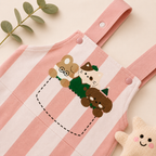 Imported Fashionwear Toddler Girl Pink Romper & Light Pink T-Shirt Combo