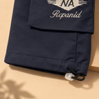 Imported Premium Boys Navy Cargo Shorts with Utility Pocket Design & Adjustable Hem