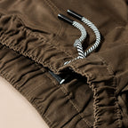Premium Boys Shorts Chocolate Brown Elastic Waist Cotton with Drawstring