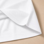 Imported Frost White Monogram Print T-Shirt with Contrast Designer-Inspired Logo