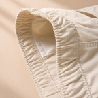 Premium Boys Shorts Off-White Elastic Waist Cotton with Drawstring