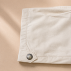 Premium Boys Shorts Off-White Elastic Waist Cotton with Drawstring