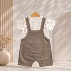 Imported Premium Boys Adorable bear print design Romper with T-Shirt