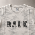 Imported Premium Boys T-Shirt Cloud Grey Tie-Dye with Embroidered Statement Logo