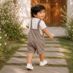 Imported Premium Boys Adorable bear print design Romper with T-Shirt